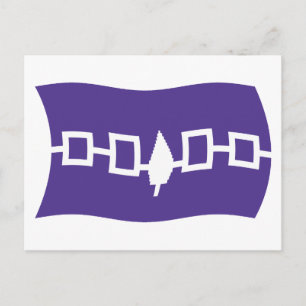 Cartão Postal da Bandeira da Confederação Iroquesa