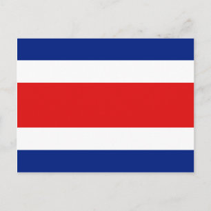Cartão Postal da Bandeira da Costa Rica