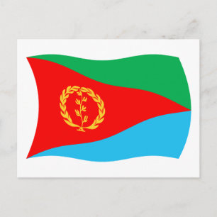Cartão Postal da Bandeira da Eritreia