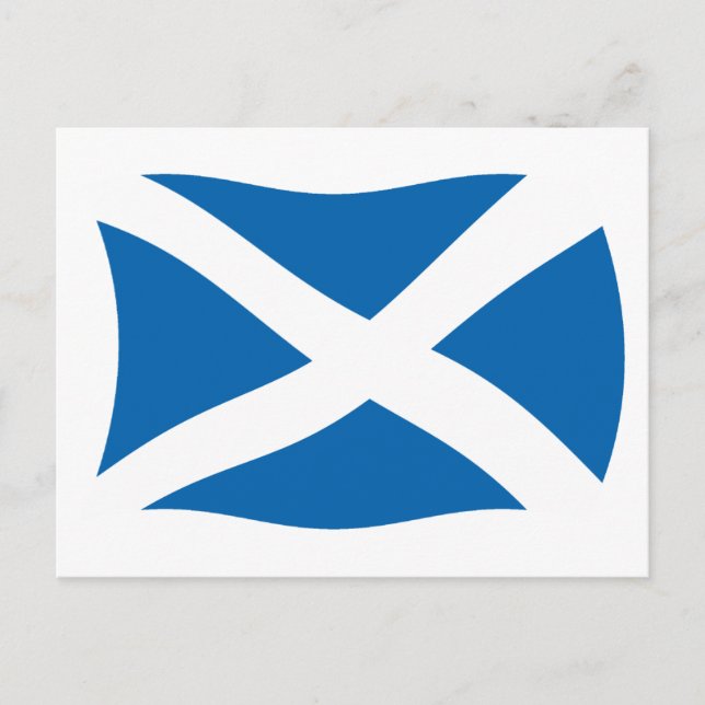 Cartão Postal da Bandeira da Escócia (Frente)