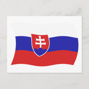 Cartão Postal da Bandeira da Eslováquia