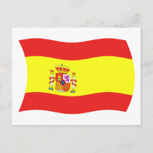Cartão Postal da Bandeira da Espanha