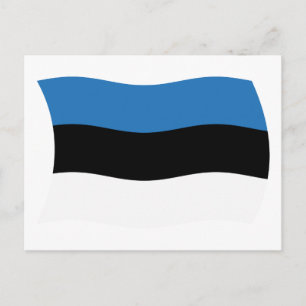 Cartão Postal da Bandeira da Estônia