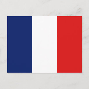Cartão Postal da Bandeira da França