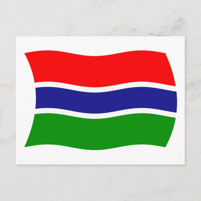 Cartão Postal da Bandeira da Gâmbia (Frente)