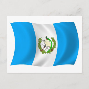 Cartão Postal da Bandeira da Guatemala