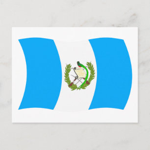 Cartão Postal da Bandeira da Guatemala