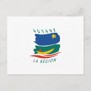 Cartão Postal da Bandeira da Guiana Francesa