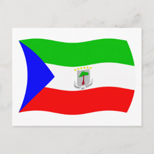 Cartão Postal da Bandeira da Guiné Equatorial