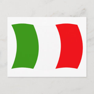 Cartão Postal da Bandeira da Itália