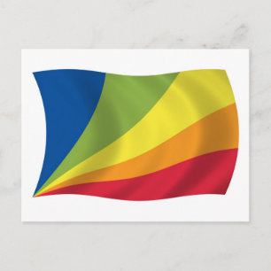 Cartão Postal da Bandeira da Lingua Franca Nova
