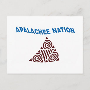 Cartão Postal da Bandeira da Nação Apalachee
