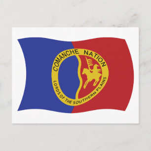 Cartão Postal da Bandeira da Nação Comanche