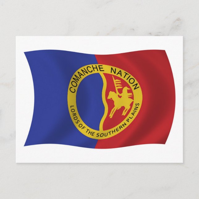 Cartão Postal da Bandeira da Nação Comanche (Frente)