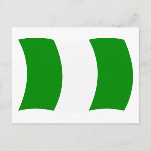 Cartão Postal da Bandeira da Nigéria