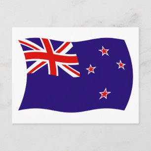 Cartão Postal da Bandeira da Nova Zelândia