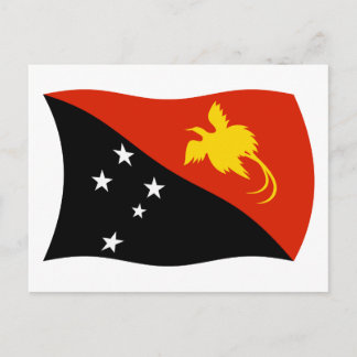 Cartão Postal da Bandeira da Papua-Nova Guiné