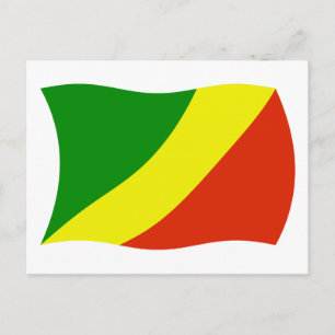 Cartão Postal da Bandeira da República do Congo