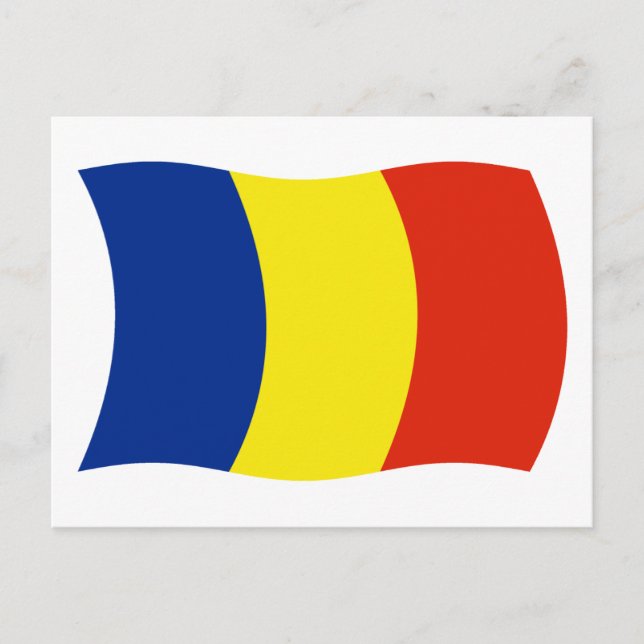 Cartão Postal da Bandeira da Romênia (Frente)