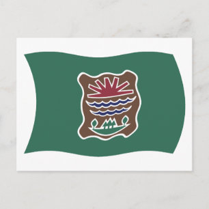 Cartão Postal da Bandeira da Tribo Abenaki