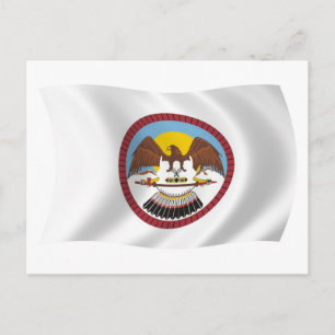Cartão Postal da Bandeira da Tribo Ute