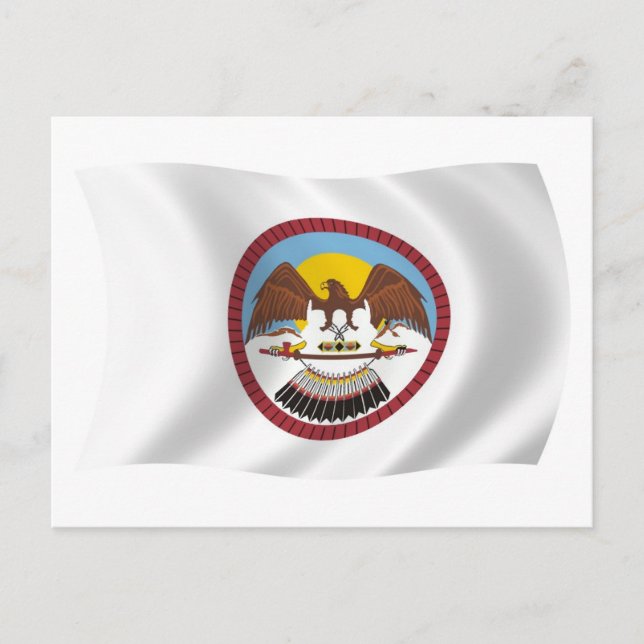 Cartão Postal da Bandeira da Tribo Ute (Frente)