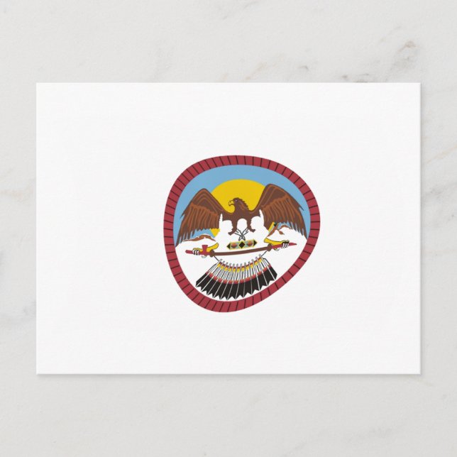 Cartão Postal da Bandeira da Tribo Ute (Frente)
