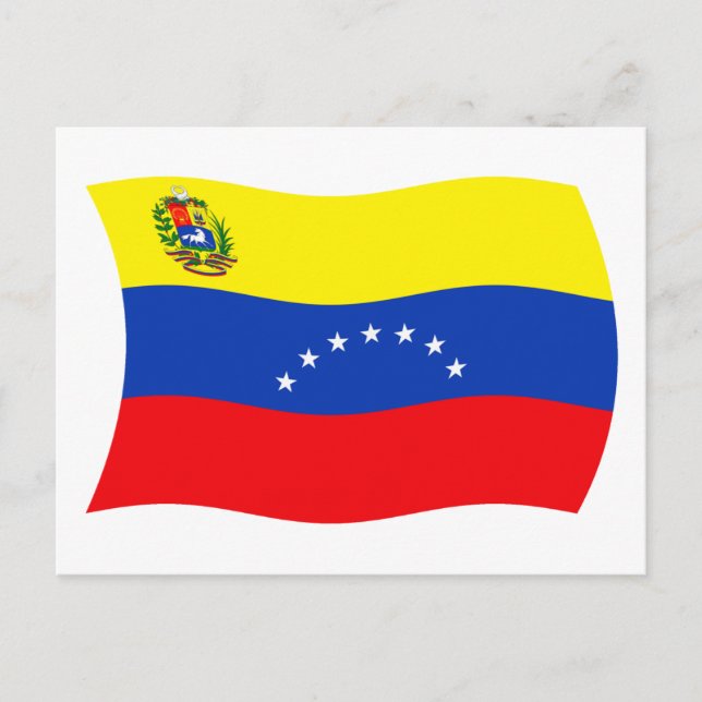 Cartão Postal da Bandeira da Venezuela (Frente)