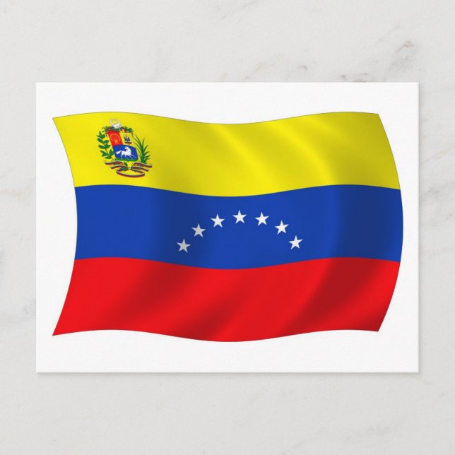 Cartão Postal da Bandeira da Venezuela (Frente)