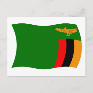 Cartão Postal da Bandeira da Zâmbia