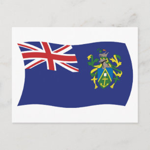 Cartão Postal da Bandeira das Ilhas Pitcairn