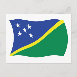 Cartão Postal da Bandeira das Ilhas Salomão
