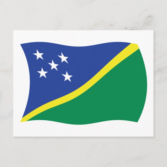 Cartão Postal da Bandeira das Ilhas Salomão (Frente)