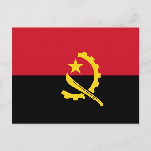 Cartão Postal da Bandeira de Angola (Frente)