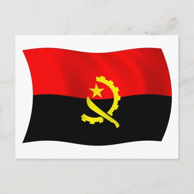 Cartão Postal da Bandeira de Angola (Frente)