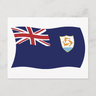 Cartão Postal da Bandeira de Anguilla
