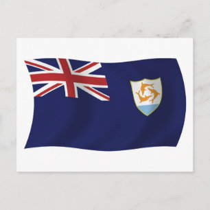 Cartão Postal da Bandeira de Anguilla
