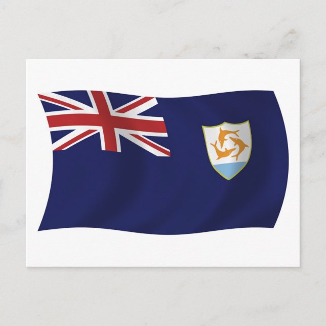 Cartão Postal da Bandeira de Anguilla (Frente)
