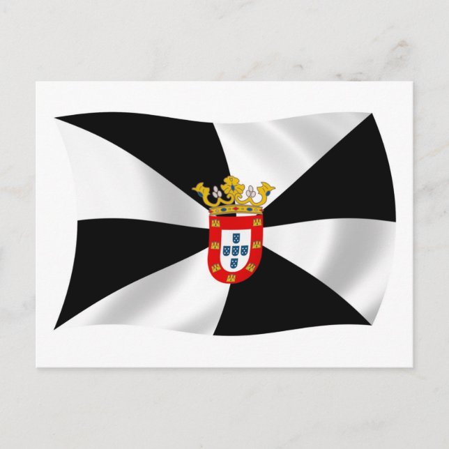 Cartão Postal da Bandeira de Ceuta (Frente)