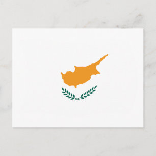 Cartão Postal da Bandeira de Chipre