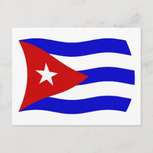 Cartão Postal da Bandeira de Cuba