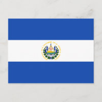 Cartão Postal da Bandeira de El Salvador