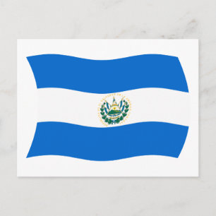 Cartão Postal da Bandeira de El Salvador