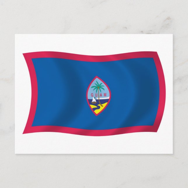 Cartão Postal da Bandeira de Guam (Frente)