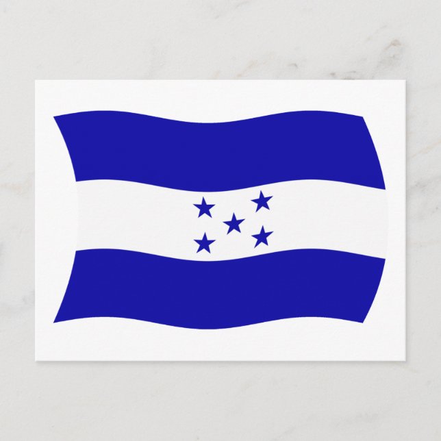 Cartão Postal da Bandeira de Honduras (Frente)