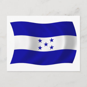 Cartão Postal da Bandeira de Honduras