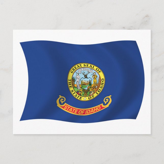 Cartão Postal da Bandeira de Idaho (Frente)