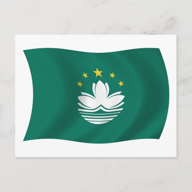 Cartão Postal da Bandeira de Macau (Frente)