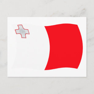 Cartão Postal da Bandeira de Malta