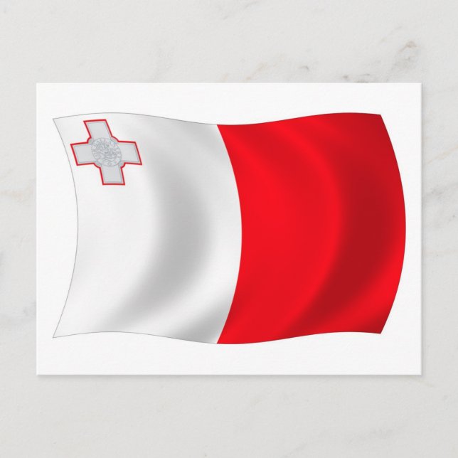 Cartão Postal da Bandeira de Malta (Frente)